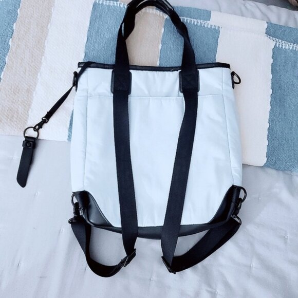 LOLË Ice Blue Mini Lily Backpack/Tote Bag Waxed - Picture 4 of 15